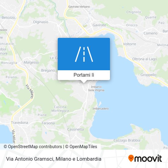 Mappa Via Antonio Gramsci