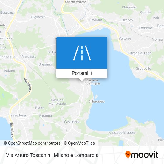 Mappa Via Arturo Toscanini