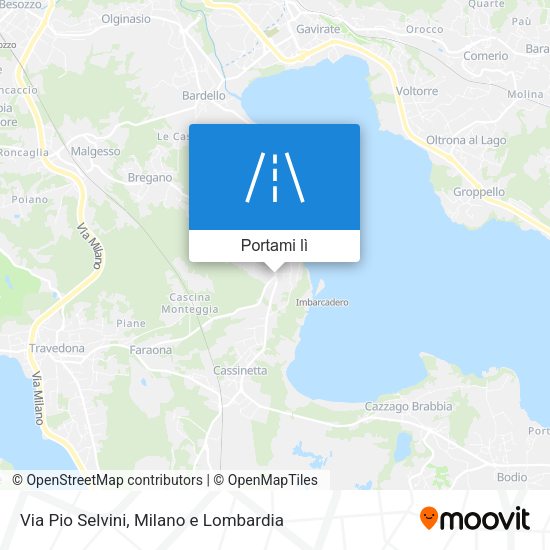 Mappa Via Pio Selvini