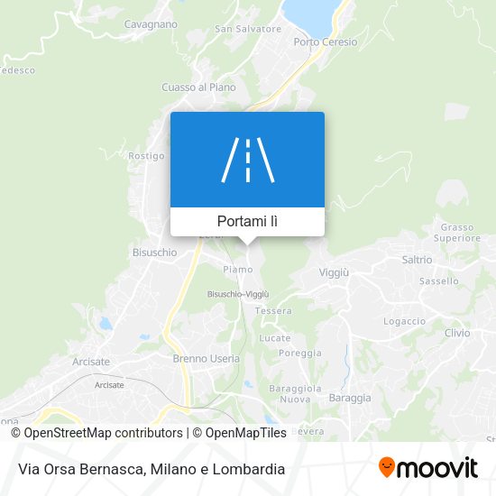 Mappa Via Orsa Bernasca