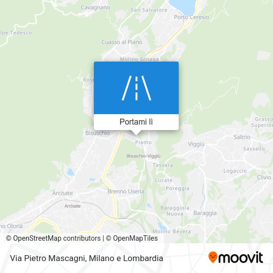 Mappa Via Pietro Mascagni