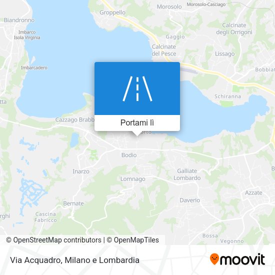 Mappa Via Acquadro