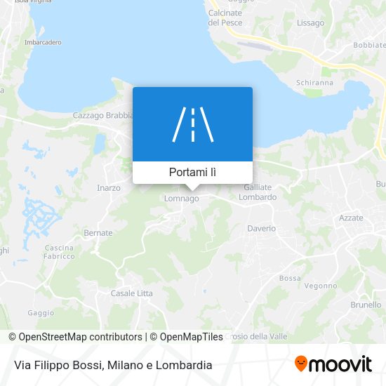 Mappa Via Filippo Bossi
