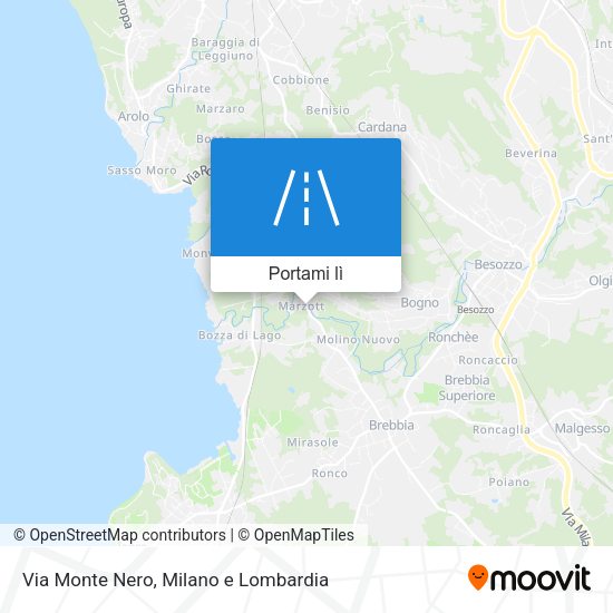 Mappa Via Monte Nero