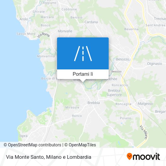Mappa Via Monte Santo
