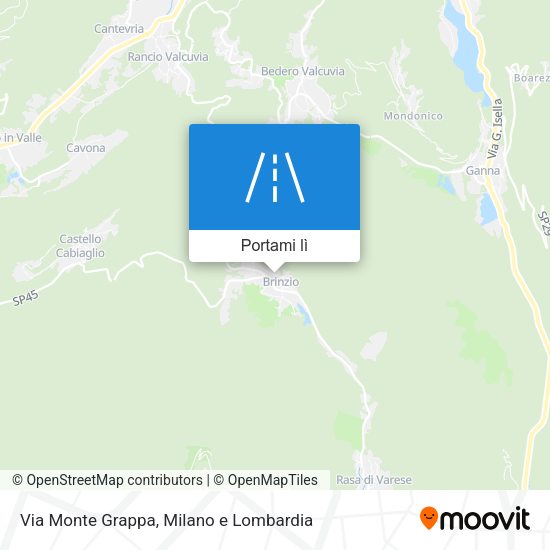 Mappa Via Monte Grappa