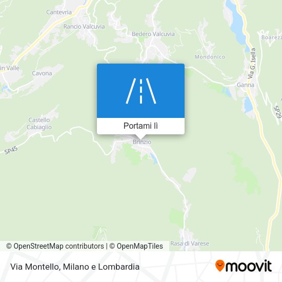 Mappa Via Montello