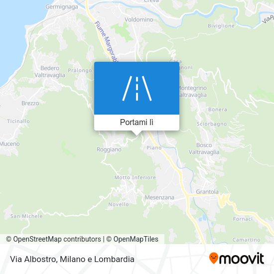 Mappa Via Albostro