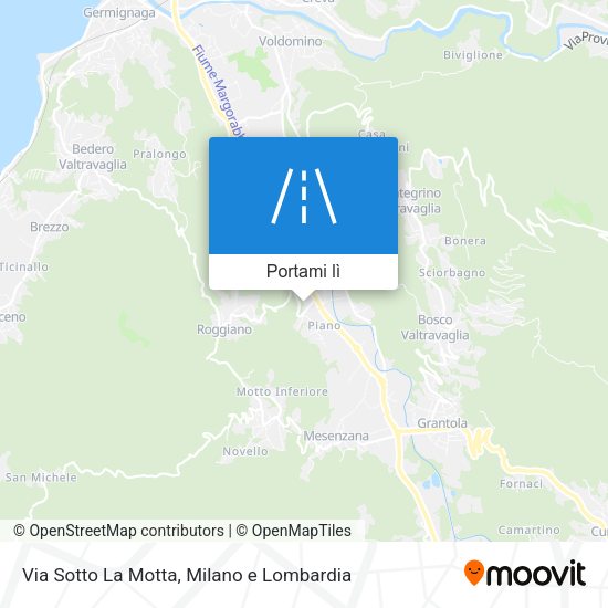 Mappa Via Sotto La Motta