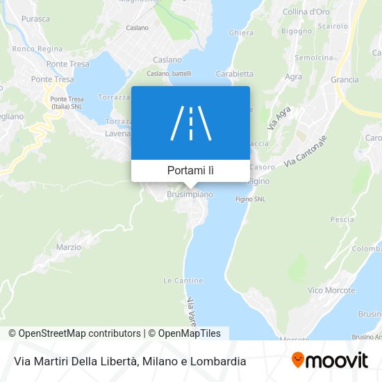 Mappa Via Martiri Della Libertà
