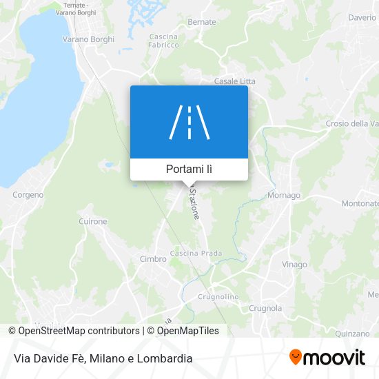 Mappa Via Davide Fè