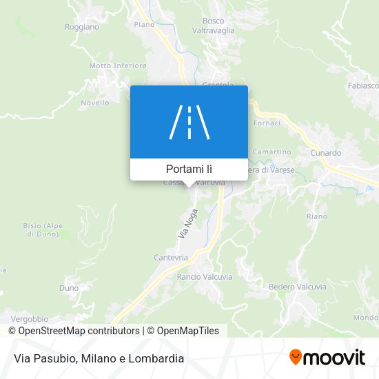 Mappa Via Pasubio