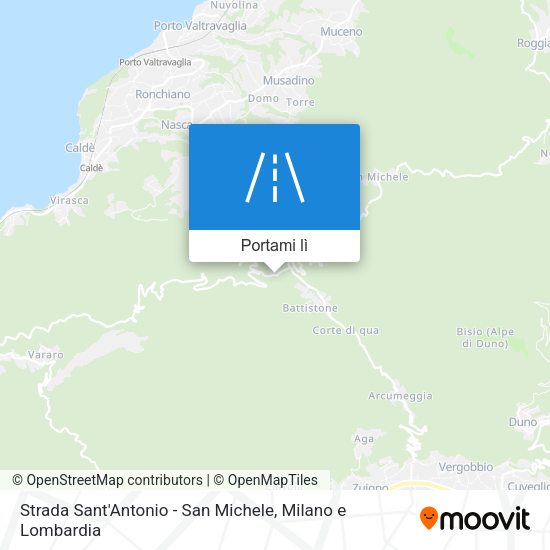 Mappa Strada Sant'Antonio - San Michele