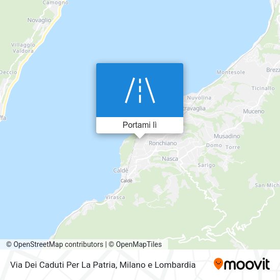Mappa Via Dei Caduti Per La Patria