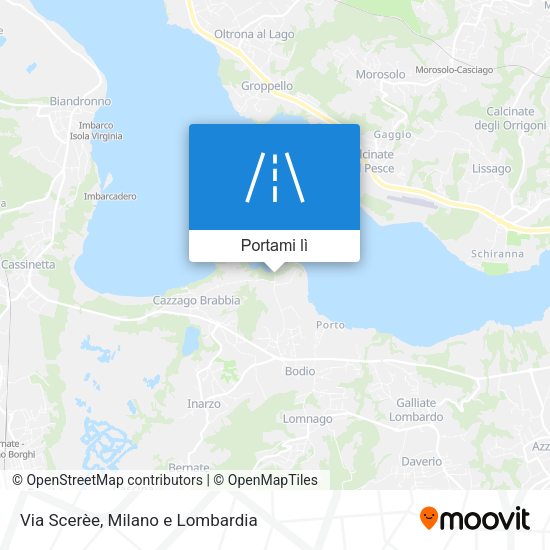 Mappa Via Scerèe