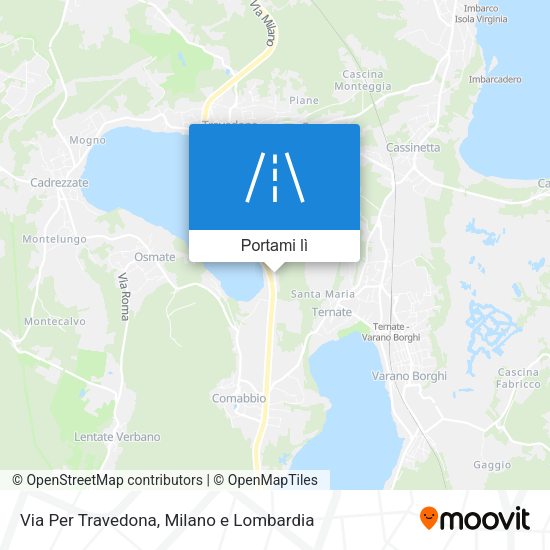 Mappa Via Per Travedona