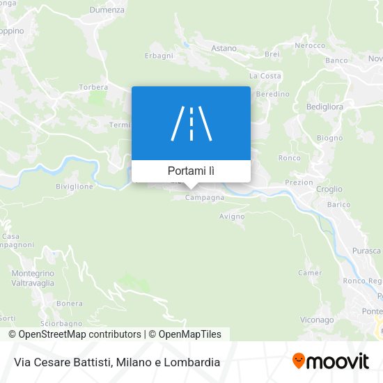 Mappa Via Cesare Battisti