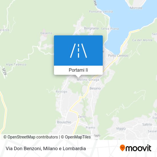 Mappa Via Don Benzoni