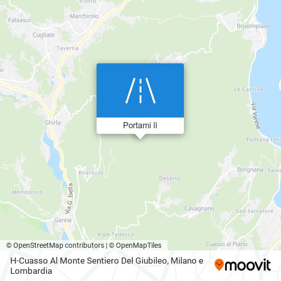 Mappa H-Cuasso Al Monte Sentiero Del Giubileo