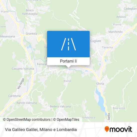 Mappa Via Galileo Galilei