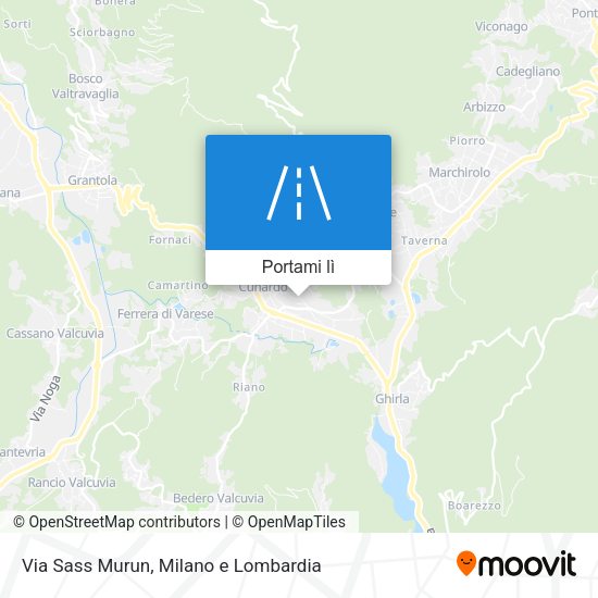 Mappa Via Sass Murun