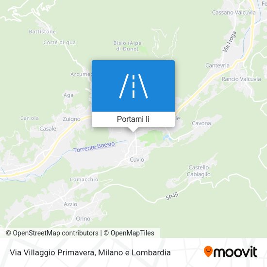 Mappa Via Villaggio Primavera