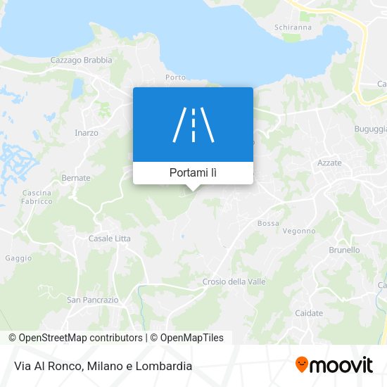 Mappa Via Al Ronco