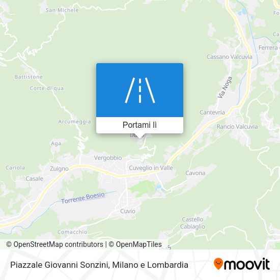 Mappa Piazzale Giovanni Sonzini