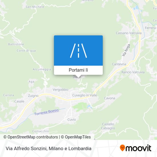 Mappa Via Alfredo Sonzini