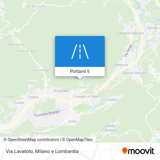 Mappa Via Lavatoio