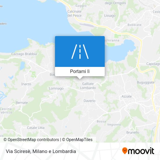 Mappa Via Sciresè