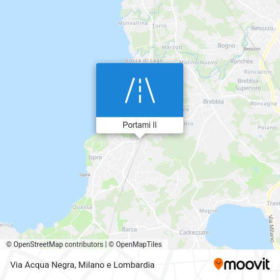 Mappa Via Acqua Negra