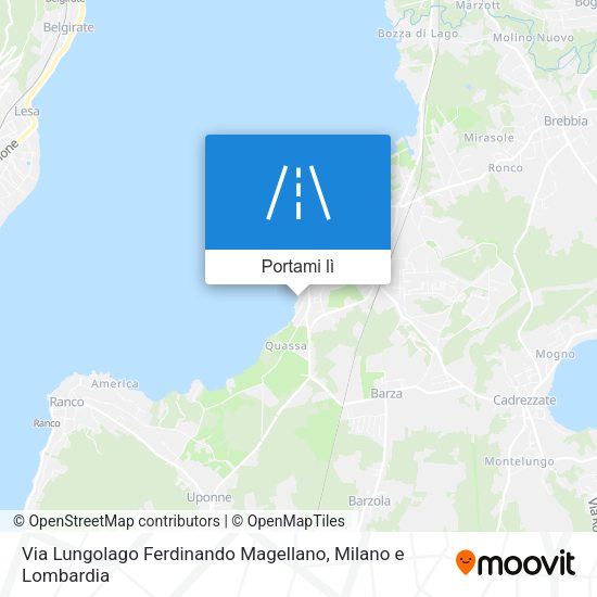 Mappa Via Lungolago Ferdinando Magellano
