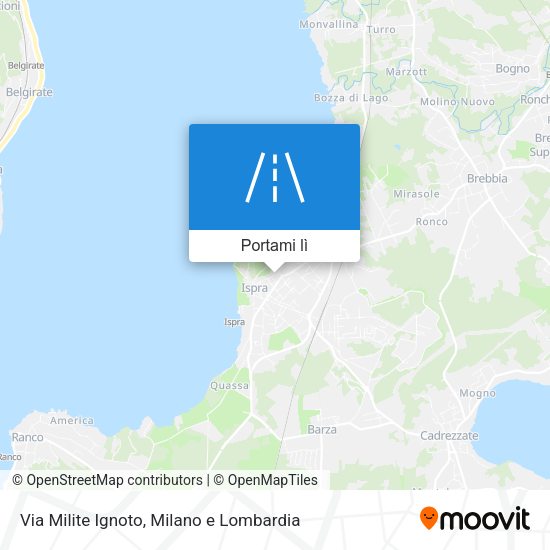 Mappa Via Milite Ignoto