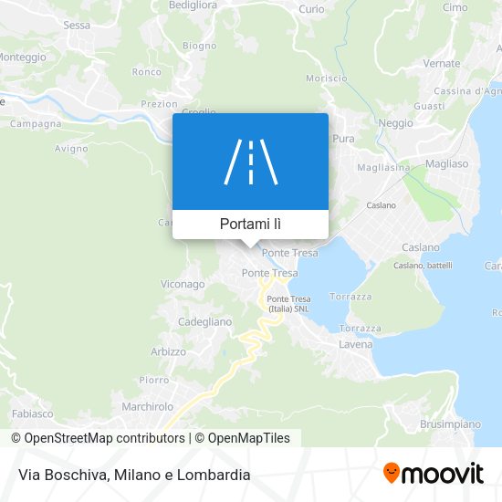 Mappa Via Boschiva