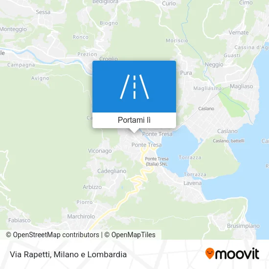 Mappa Via Rapetti