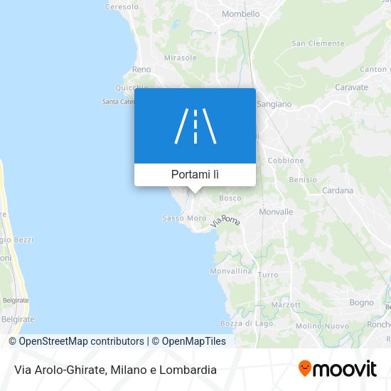 Mappa Via Arolo-Ghirate
