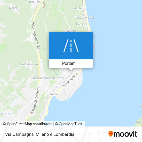 Mappa Via Campagna