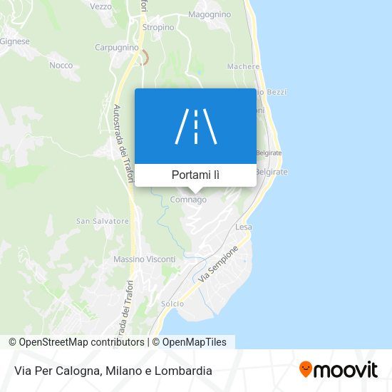 Mappa Via Per Calogna