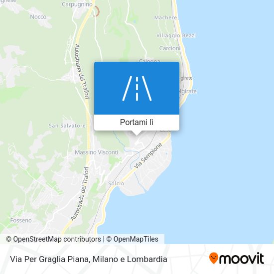 Mappa Via Per Graglia Piana