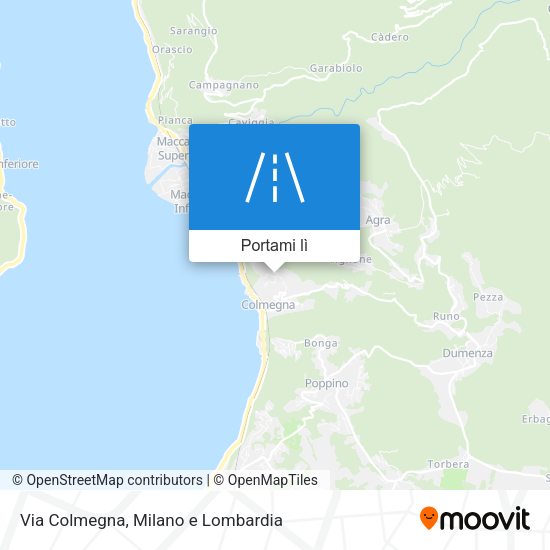 Mappa Via Colmegna