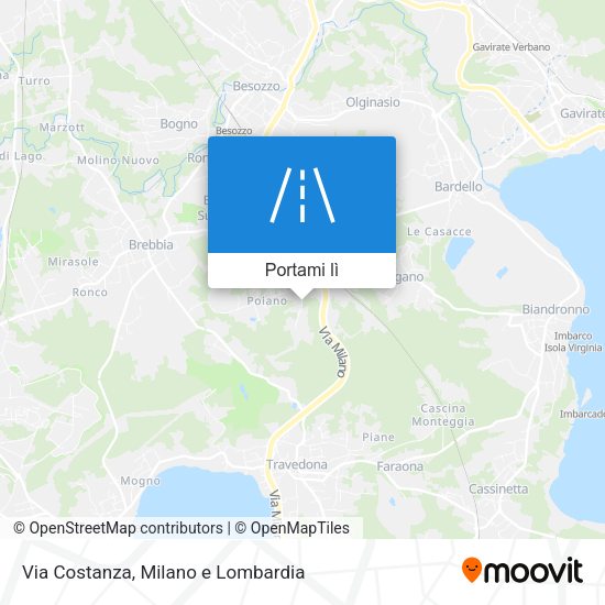 Mappa Via Costanza