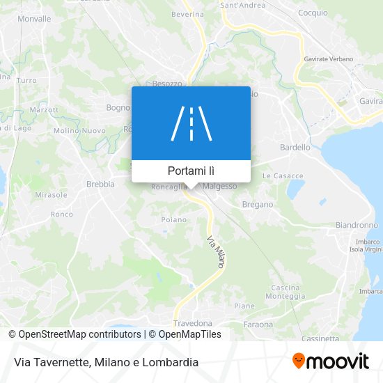 Mappa Via Tavernette