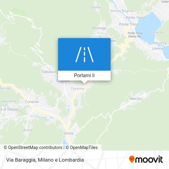 Mappa Via Baraggia