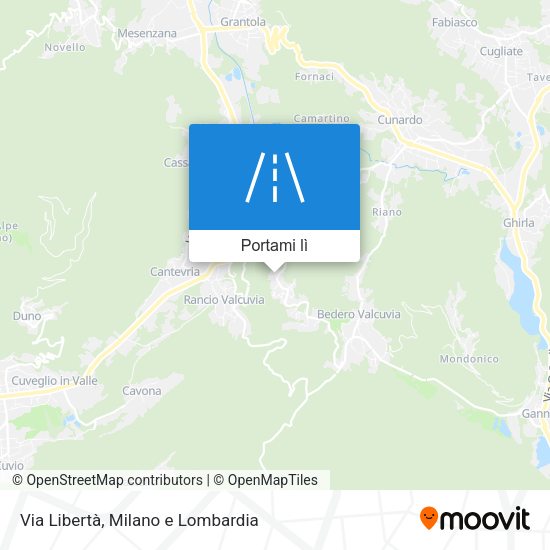 Mappa Via Libertà