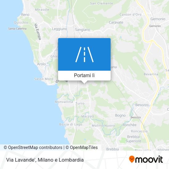Mappa Via Lavande'