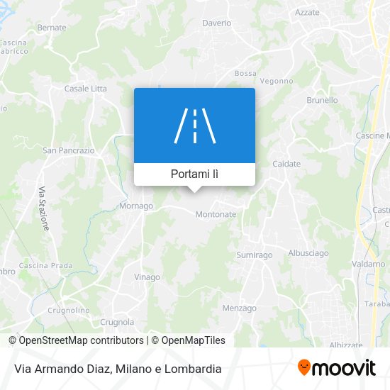 Mappa Via Armando Diaz