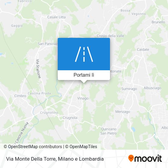 Mappa Via Monte Della Torre