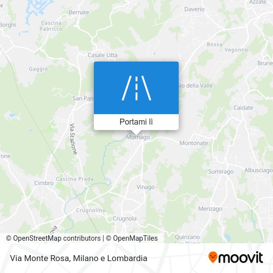 Mappa Via Monte Rosa