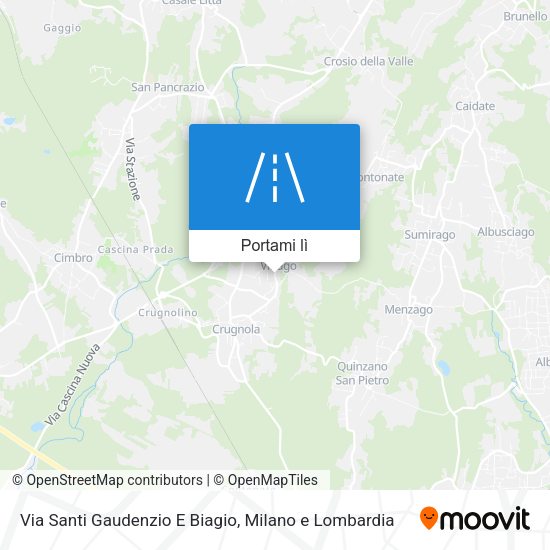 Mappa Via Santi Gaudenzio E Biagio